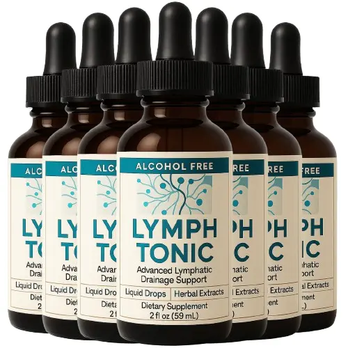 lymph tonic supplement bottle